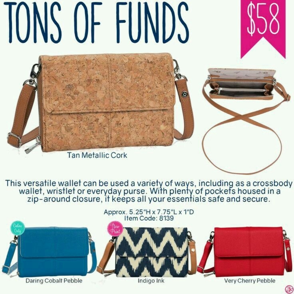 Tons of funds wallet crossbody